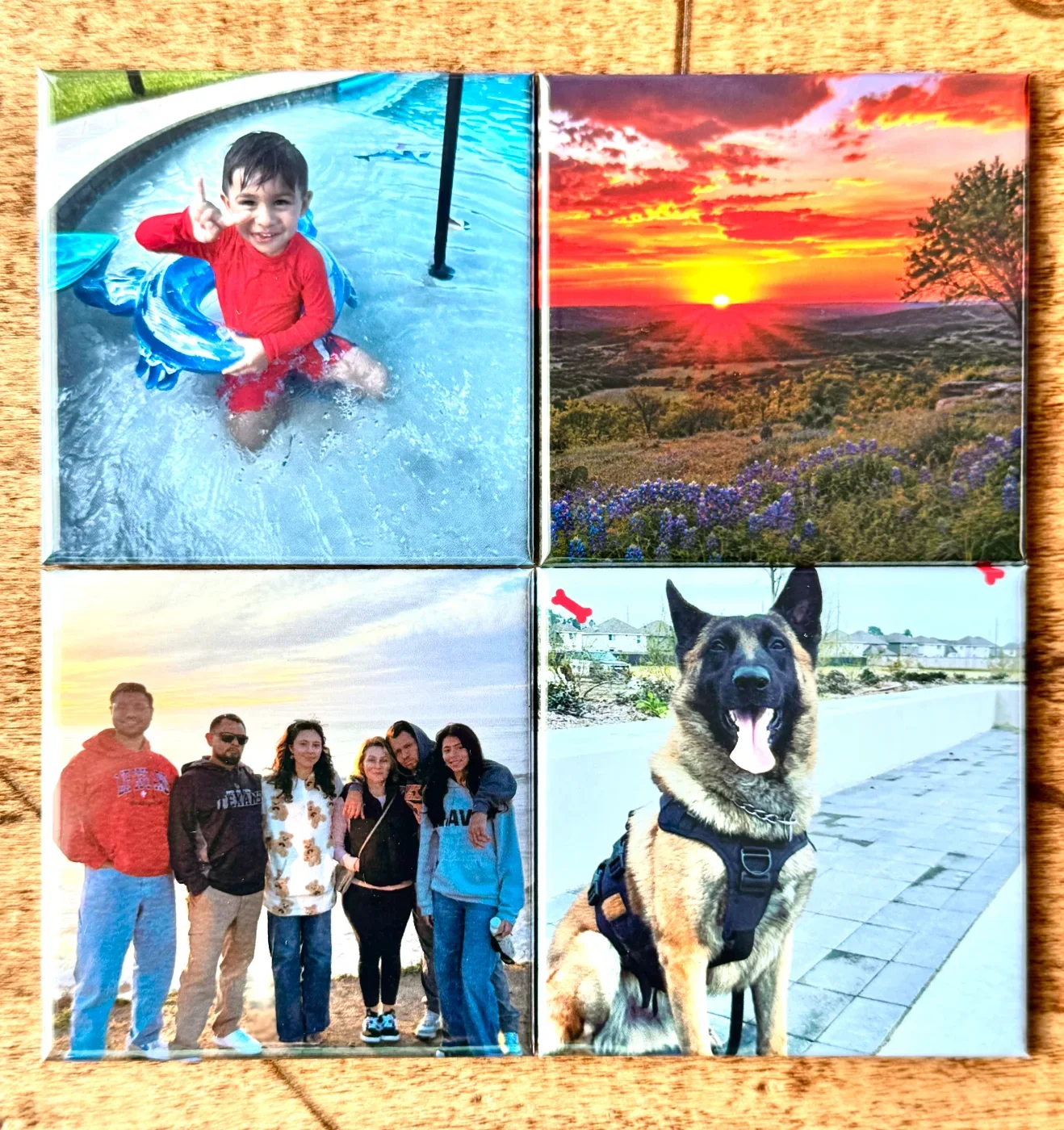 6 Pack Photo Magnets: 2.5 x 2.5